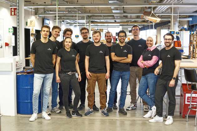 Das Cargokite-Team, mit Sitz in München.