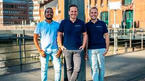 Die Gründer von CO2OPT (v.l.): Siddhant Tibrewal, Frank Seeger und Benjamin Bartsch.