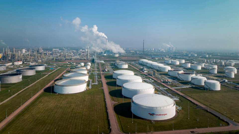 Blick auf den Chemiepark Leuna.