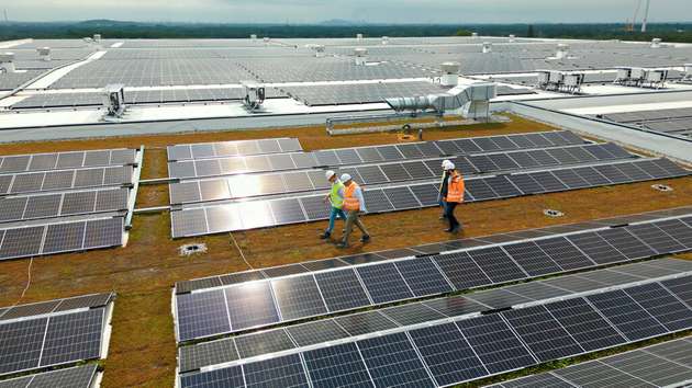 Schlüsselfaktor Solarpanele: Insgesamt 8.264 Module werden verbaut.