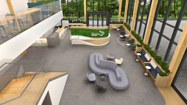 Auch die Inneneinrichtung des Innovation Centers ist schon geplant.