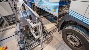 Ein Wechsel der Batterien am Lkw ist technisch möglich, aber wenig praktikabel.