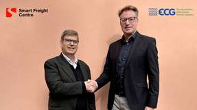 Christoph Wolff, CEO, Smart Freight Centre und Frank Schnelle, Executive Director, ECG (von links).