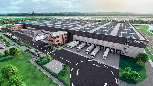 Die Logistikzentren von Fiege sollen sukzessive zu nachhaltigen Kraftwerken weiterentwickelt werden.