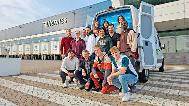 Enge Verzahnung von Forschung, Lehre und Transfer: Studierende der Hochschule Hannover im Hermes LC Hannover Langenhagen.