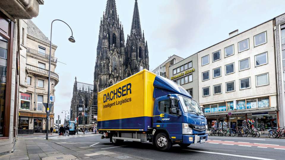 Dachser hat in der Kölner Innenstadt eine emissionsfreie Lieferzone eingerichtet.