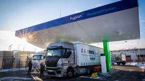 In Neumünster gibt es bereits diese Wasserstofftankstelle für Lkw. Sie wird von Hypion betrieben.