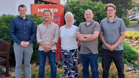 Die Hoyer Power Solutions GmbH stellt sich vor (v.l.n.r.): Marcus Neumann, Heike Wagner-Jülich, Tobias Beck, David Lieske und Jonas Köster.