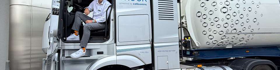 Freut sich auf den Praxistest: Mirko Kauffeldt, Geschäftsführer von Reber Logistik.