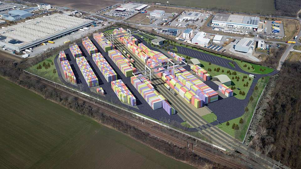 Visualisierung des neuen METRANS-Terminal in Szeged