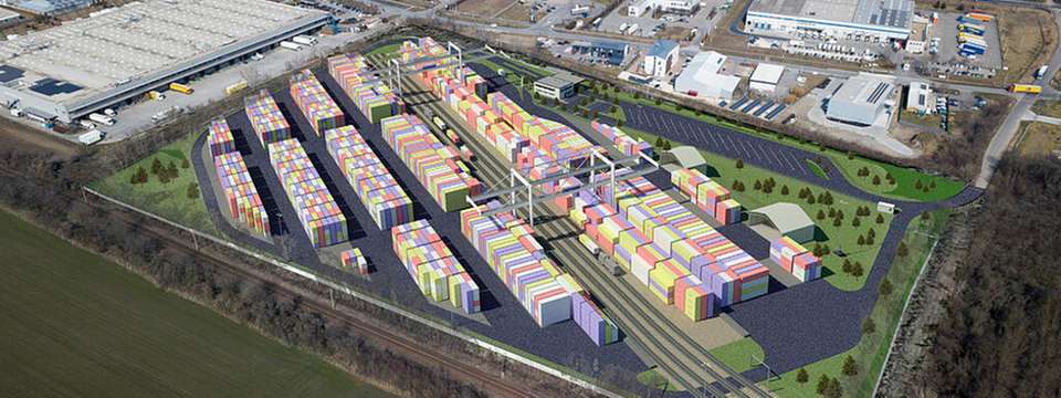 Visualisierung des neuen METRANS-Terminal in Szeged