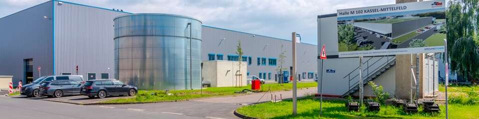 Der Industriepark Kassel Mittelfeld am Henschelplatz.