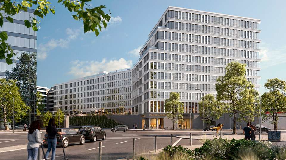 Das elfgeschossige Bürohochhaus „The Friedenauer“ in Berlin.