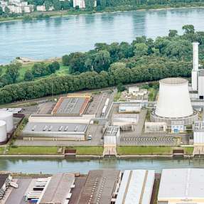 Visualisierung Standort Großwärmepumpe (links im Bild). 