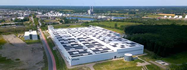 Der Thalia Omni-Channel-Hub in Marl wird von Sunrock mit vor Ort erzeugtem Solarstrom versorgt. 