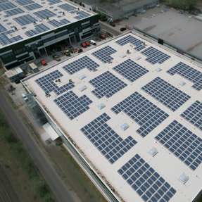 Visualisierung: So soll die Photovoltaikanlage einmal aussehen.