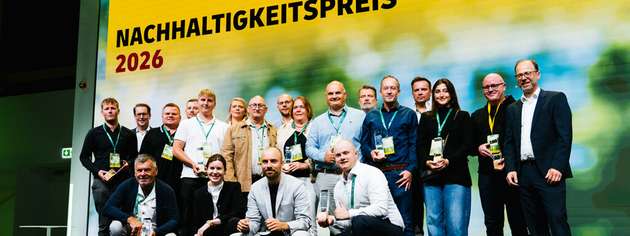 Gewinner: Erstmals zeichnete die Deutsche Post AG Speditionen für ihre emissionsarme Logistik aus. Die Verleihung des Nachhaltigkeitspreises fand im DHL Innovation Center in Troisdorf statt.