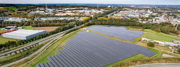 Der Solarpark Kerkrade in der Provinz Limburg.