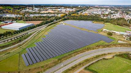 Der Solarpark Kerkrade in der Provinz Limburg.