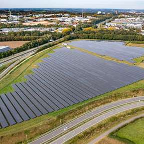 Der Solarpark Kerkrade in der Provinz Limburg.