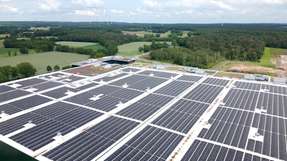 Eines der großflächigen Dachsolarprojekte von Sunrock befindet sich in Dorsten, Nordrhein-Westfalen.